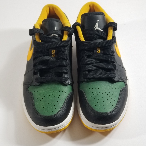 Nike Air Jordan 1 Low Green Gold 9.5 - Picture 1 of 8